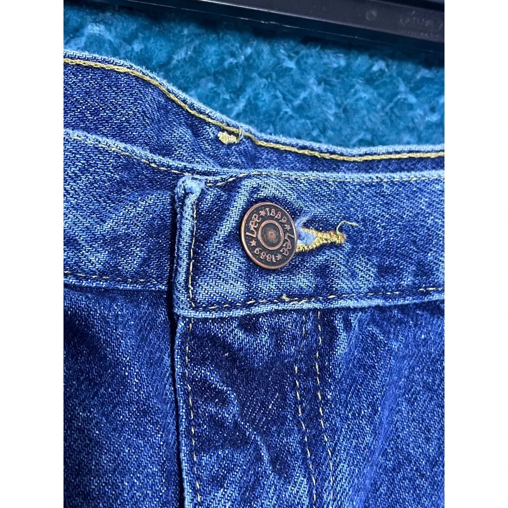 Lee's Jeans Wash Blue Denim Medium Mens Regular Fit‎ Straight Leg